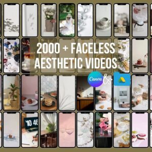 Faceless Aesthetic Videos & Photo Bundle for Instagram Reels & Digital Marketing