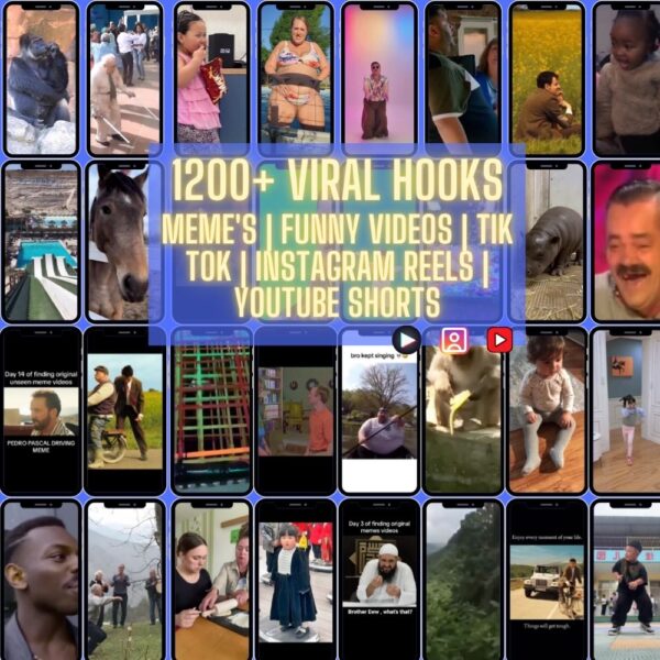1200+ Viral Hooks | Meme's | Funny Videos | Tik Tok | Instagram Reels | Youtube Shorts 1200+ Viral Hooks | Meme's | Funny Videos | Tik Tok | Instagram Reels | Youtube Shorts