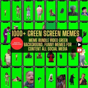 Meme Emote Pack – Green Screen Meme Bundle for Social Media