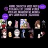 Anime Green Screen & Transparent WEBM Overlays
