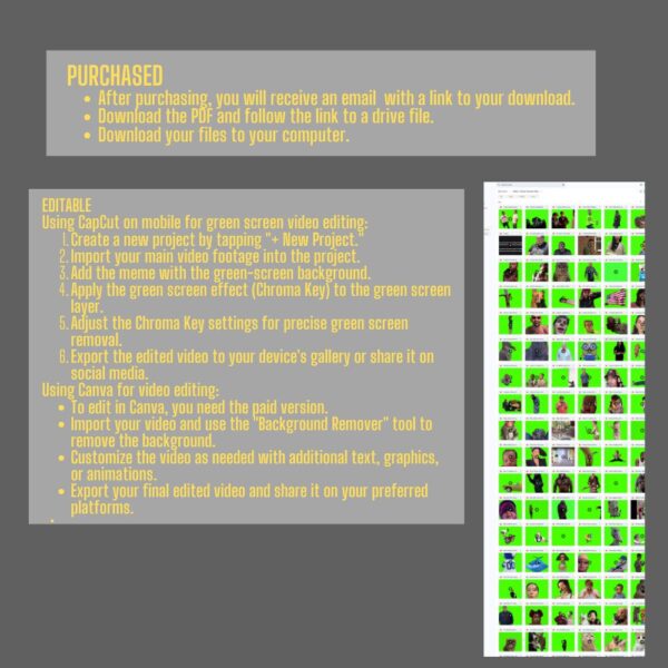 Meme Emote Pack – Green Screen Meme Bundle for Social Media Meme Emote Pack – Green Screen Meme Bundle for Social Media