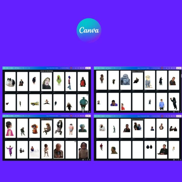Transparent Meme Overlays & Emotes – Canva & Video Editor Ready