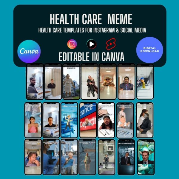 Health Care Meme Templates Bundle