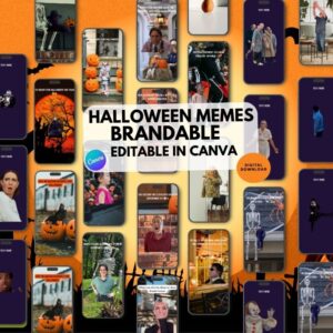 Halloween Meme Templates for Canva