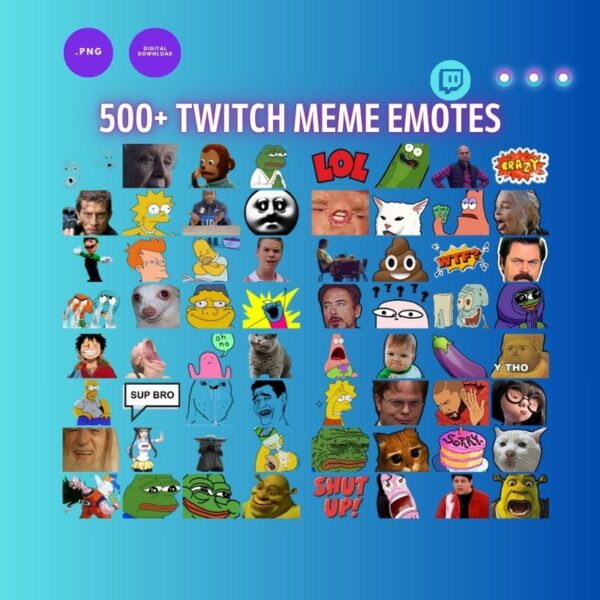 500+ Twitch Meme Emotes