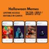 2 Halloween Meme Templates for Canva