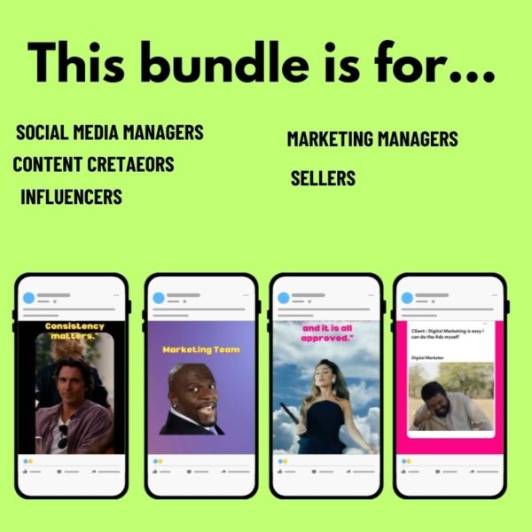 Marketing Meme Templates: Canva Editable Social Media Content Marketing Meme Templates: Canva Editable Social Media Content