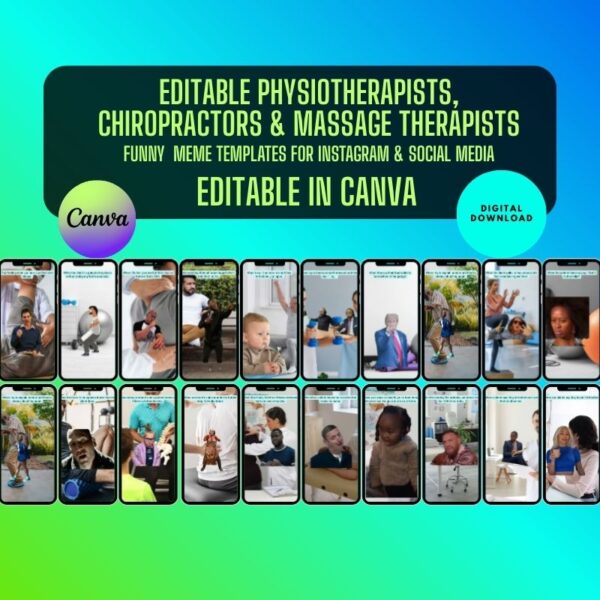 Therapists Chiropractors Meme Template Bundle Therapists Chiropractors Meme Template Bundle