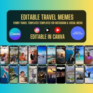 Travel Meme Templates Canva